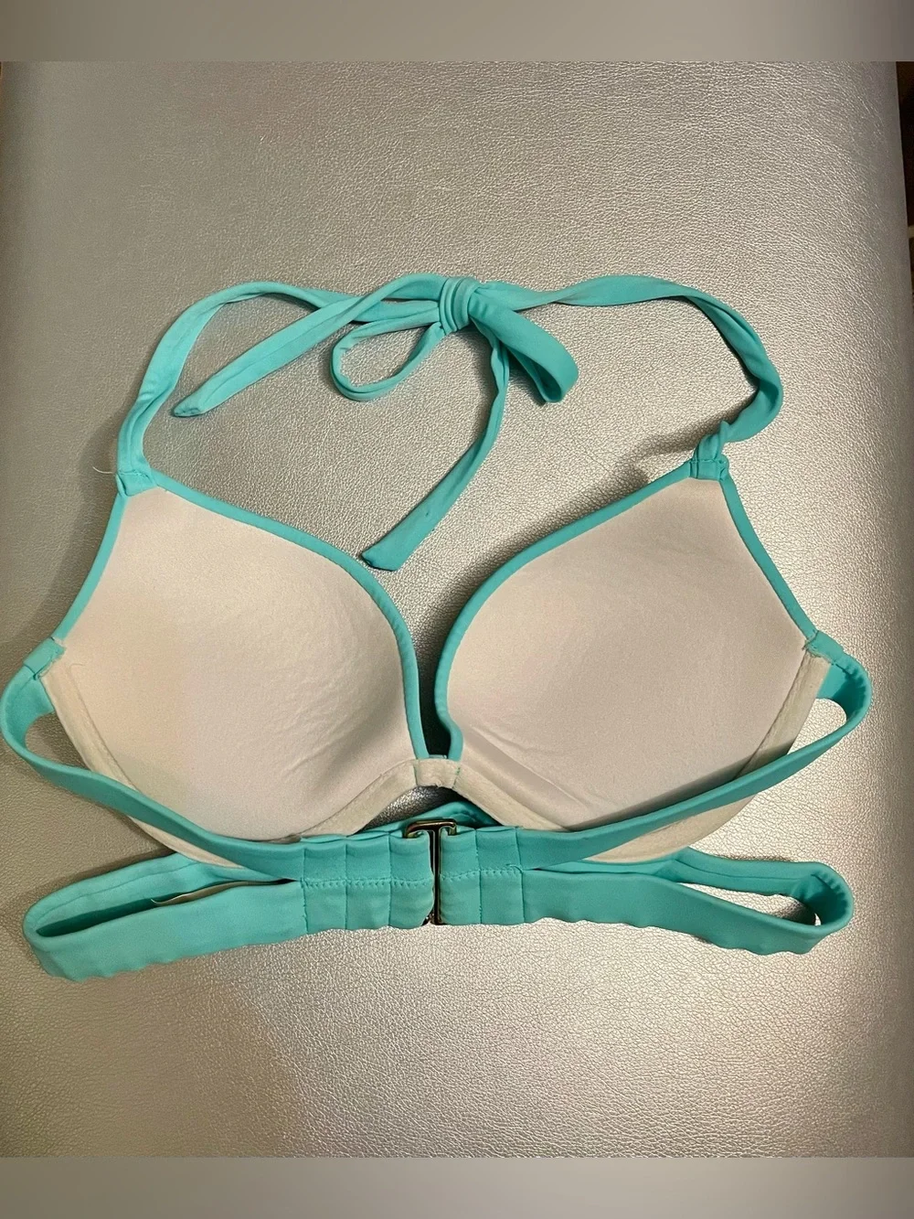 Victoria’s Secret 32C Aqua Push-Up Halter Bikini Top - Picture 2 of 4